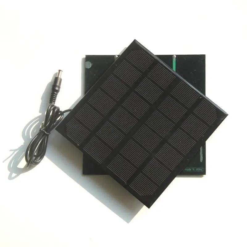 3W 6V Celda Solar Policristalina Panel+5521DC 145*145mm