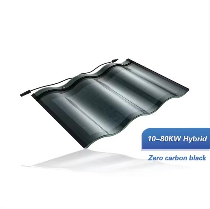 Tejas solares fotovoltaicas integradas en edificios de colores para sistemas solares en el hogar 10 sistema de paneles solares para techos o casas