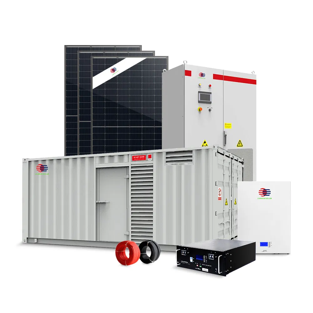 Sistema Solar Híbrido Fuera de la Red G Series 100kw 150kw Sistemas de Energía Kits Solares Completos Sistema Fotovoltaico Conectado a la Red