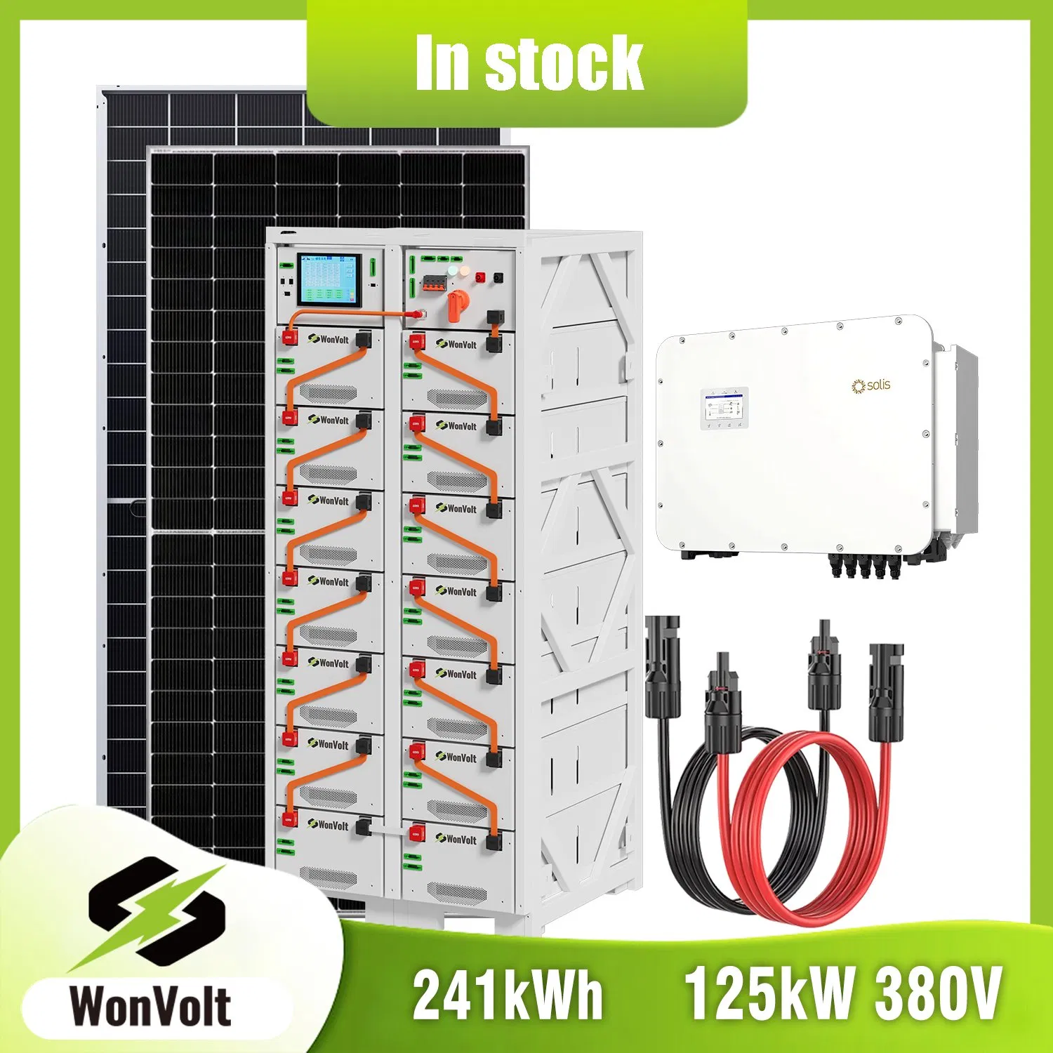 Solución de Panel Solar de Vanguardia 100kw 125kw 200kw 250kw 300kw 500kw para una Gestión Eficiente de la Energía