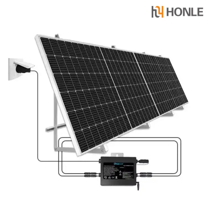 Panel Solar de Alta Eficiencia Honle 1000W Sistema de Paneles Solares para el Hogar con Sistema de Almacenamiento de Energía y Microinversor