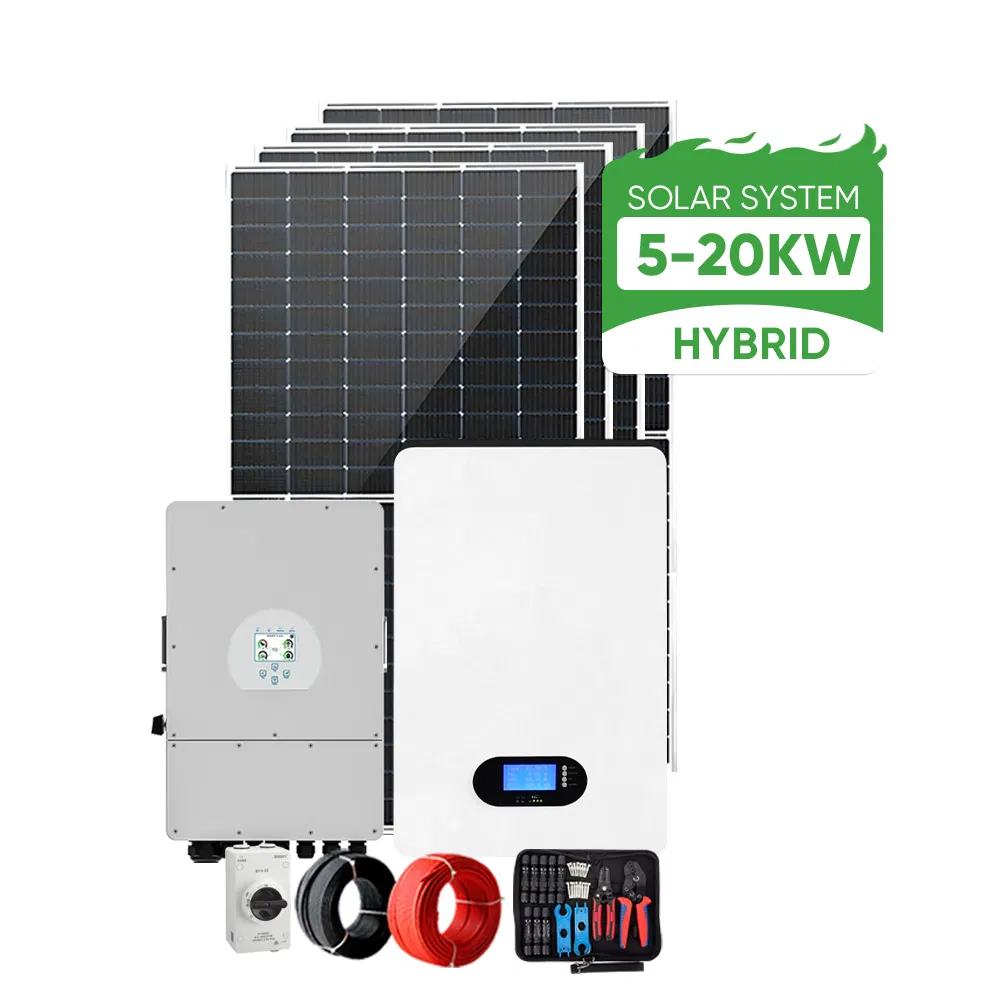 Sistema de Energía Solar Residencial 20kw 30kw 50kw Kits Solares Paneles Solares Sistema Híbrido