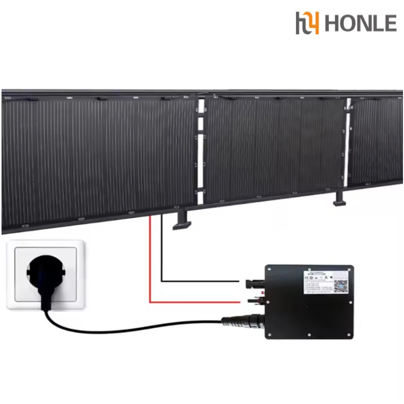 Panel Solar de Alta Eficiencia Honle 1000W Sistema de Paneles Solares para el Hogar con Sistema de Almacenamiento de Energía y Microinversor