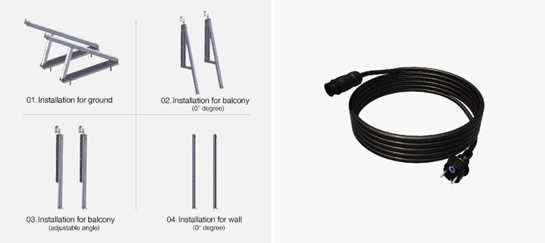 Accesorios del kit solar