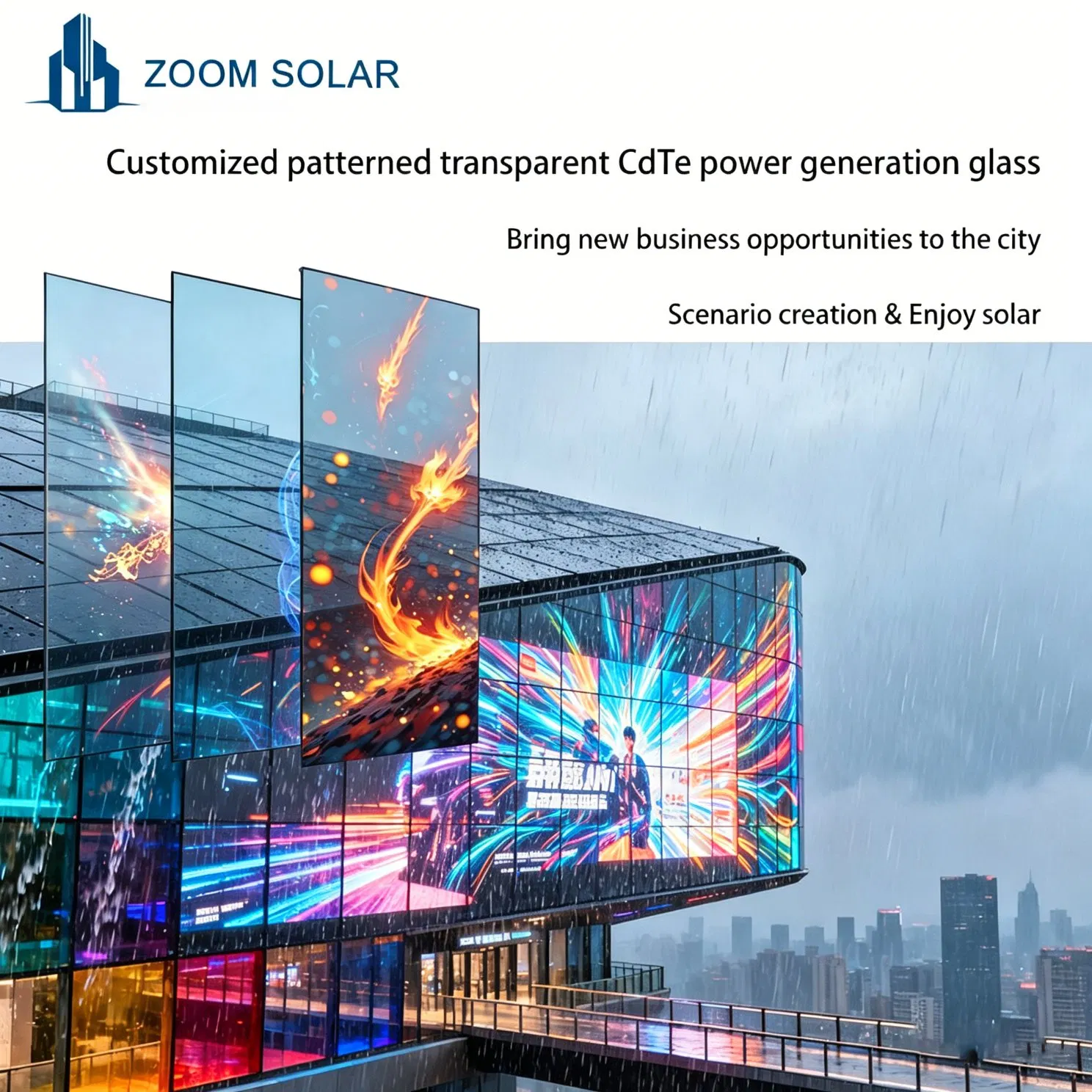 Sistema Integrado de Edificios Fotovoltaicos con Patrón de Textura Personalizable