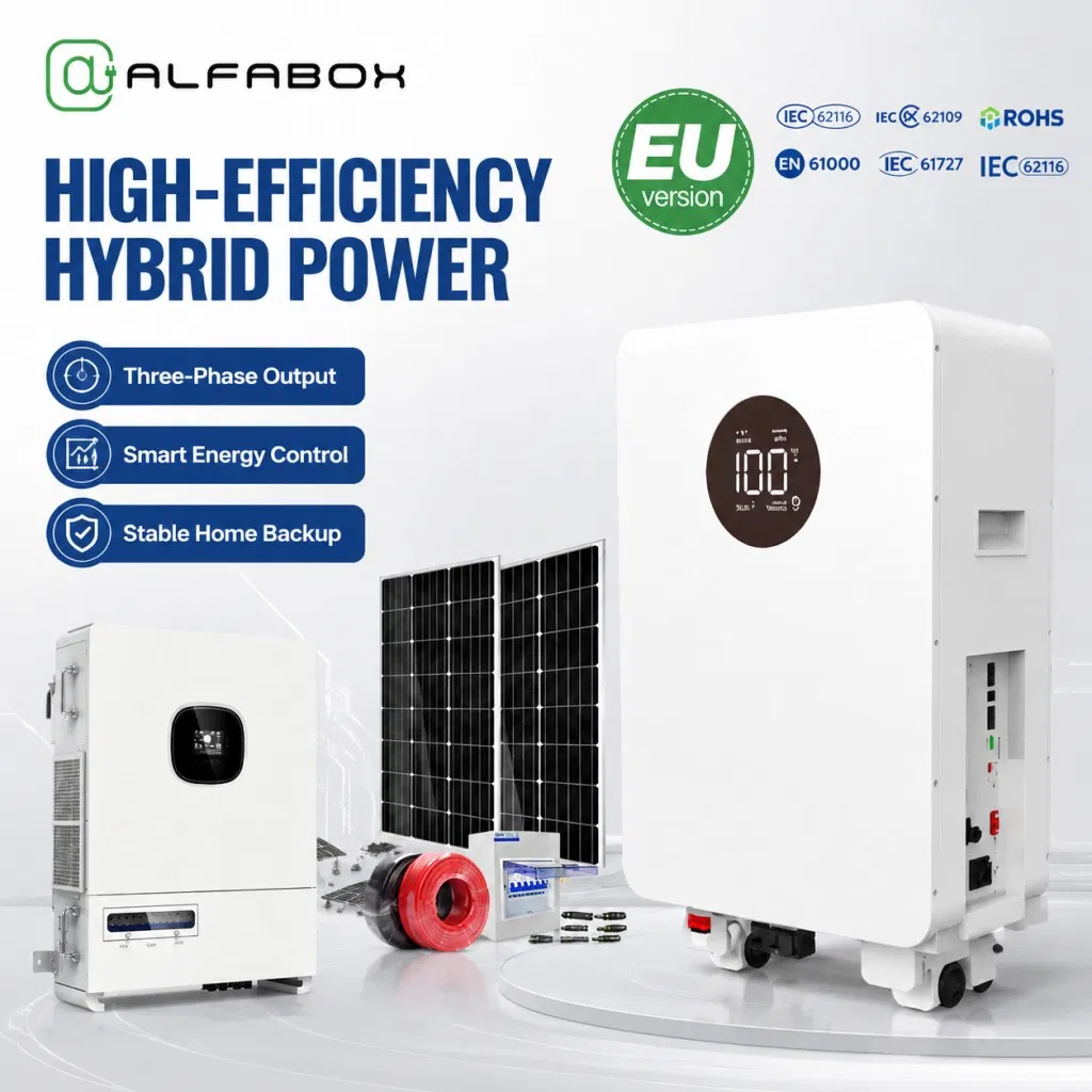 Paquete de Sistema Solar de Paneles Solares y Batería Residencial 3 Fase