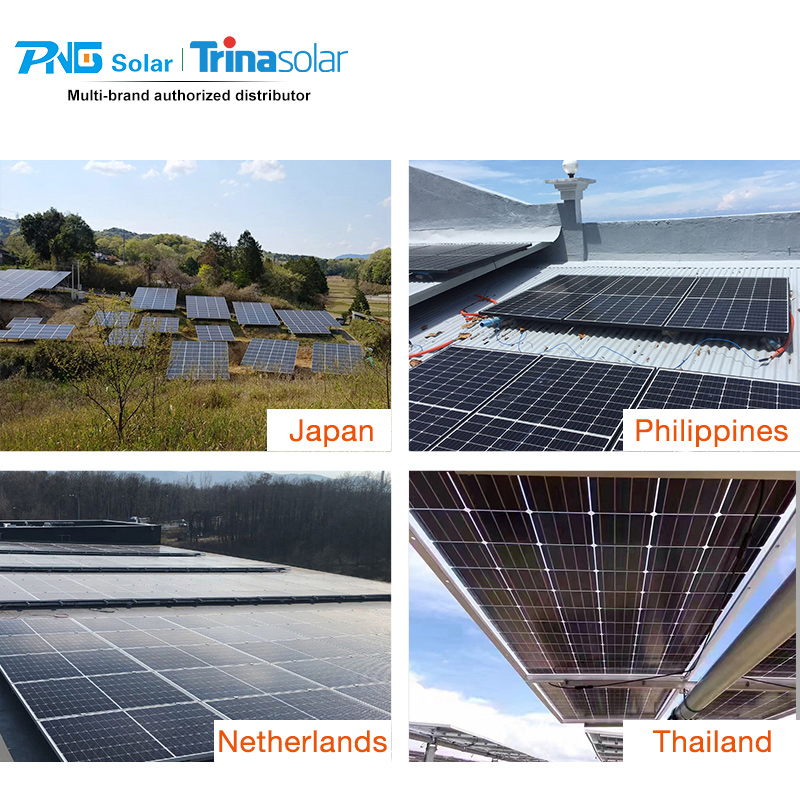 Sistema de Paneles Solares de Alta Eficiencia Trina 450W 440W Precio de Paneles Solares Módulo Fotovoltaico Solar