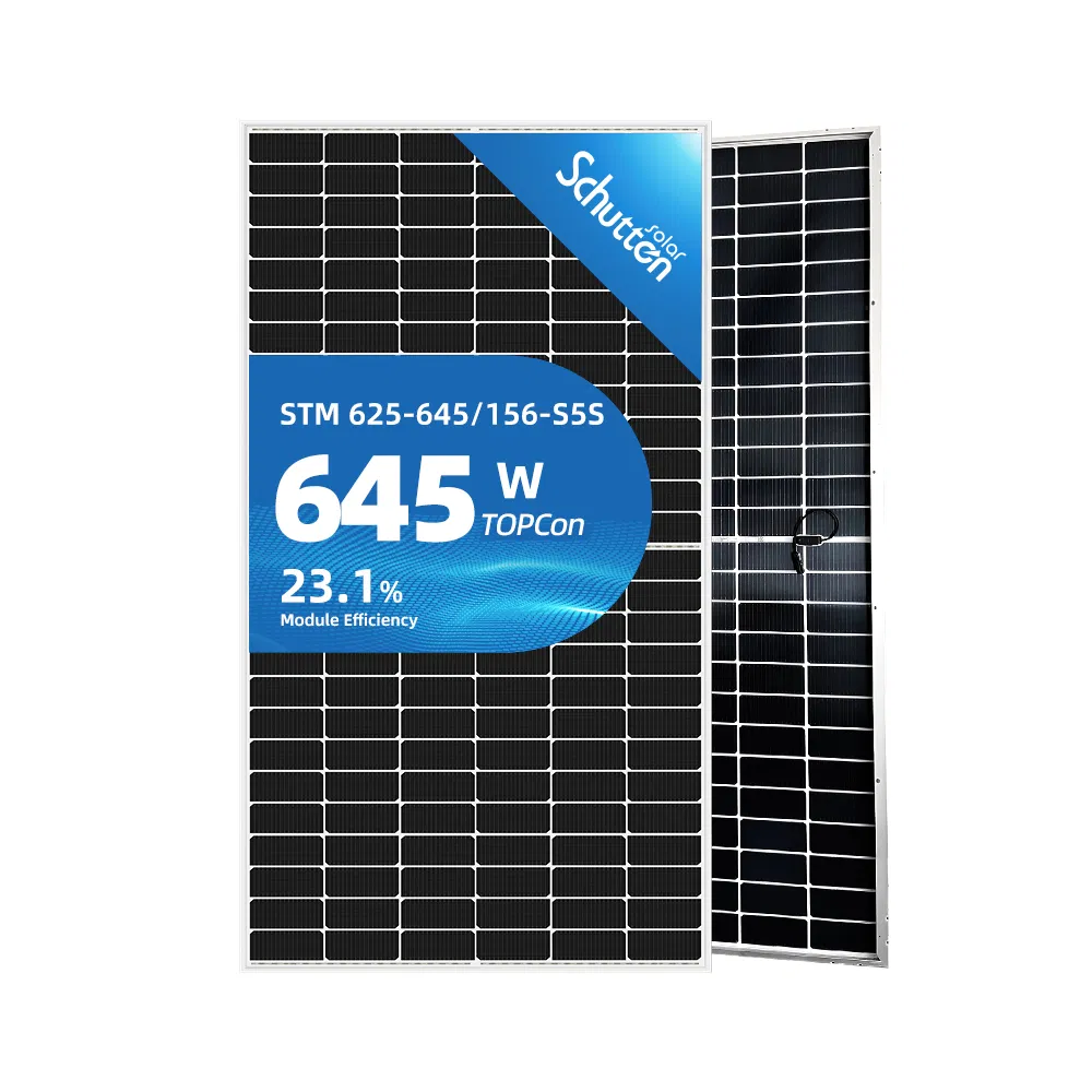 Fábrica OEM/ODM fabricante de paneles solares PV con TUV CE Certification640- 650W panel solar N-Type Topcon