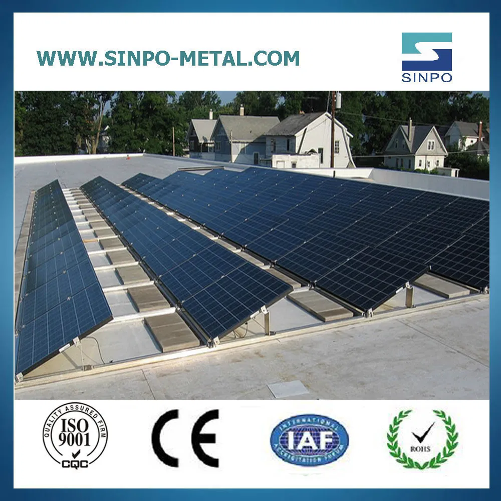Solución de montaje de paneles solares versátil para instalaciones en techos planos