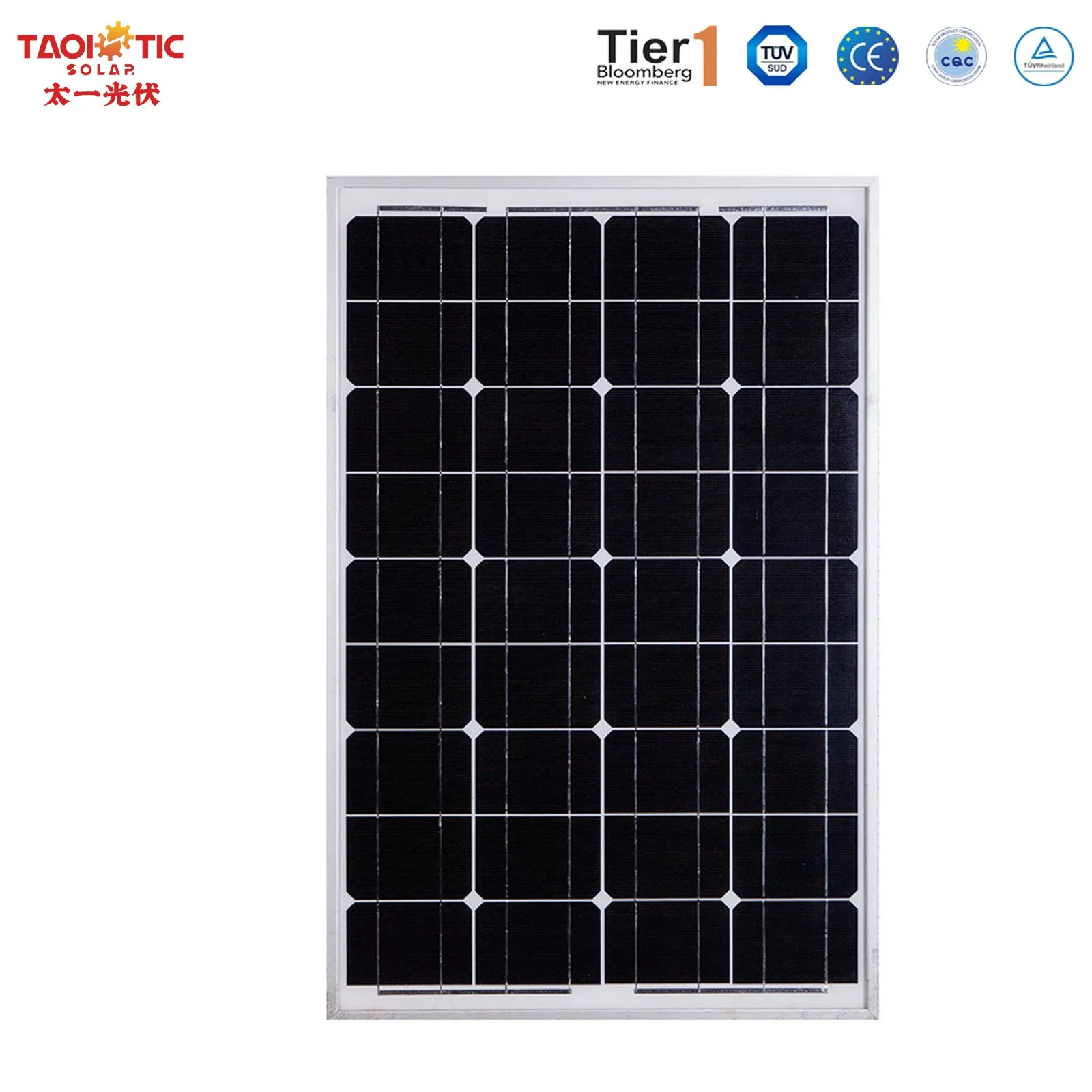 Fábrica Certificada CE Tvc Taoísta Paneles Solares Policristalinos N-Type de Alta Potencia 410W