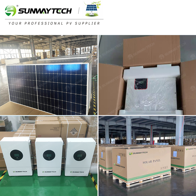 Sistema Solar Híbrido Residencial 5kw 5kVA 5000W Paneles Solares Sistema de Paneles Solares