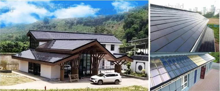 Sistema de Tejas Fotovoltaicas en Europa Tejado de Casa