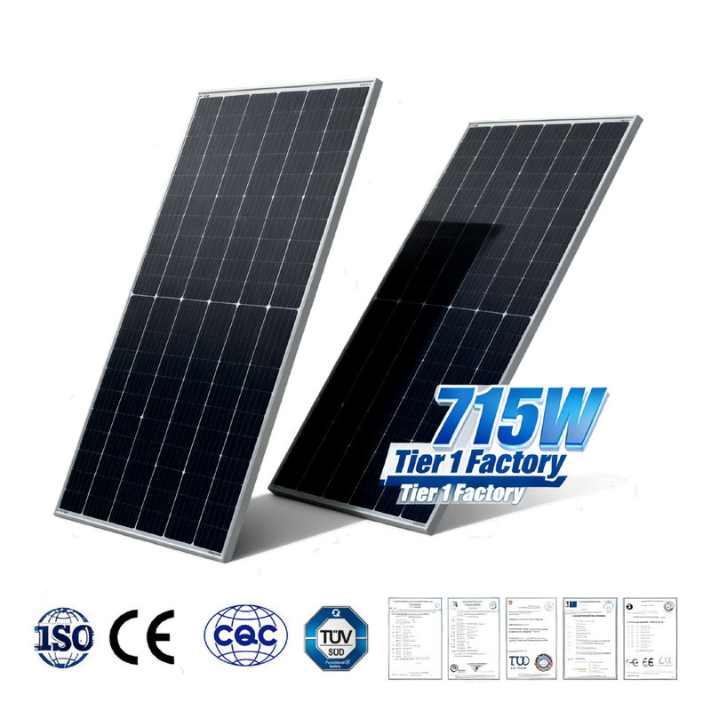 Doble Cristal 715W Panel Solar Hjt 685W Libre de Pid 30-Year Garantía