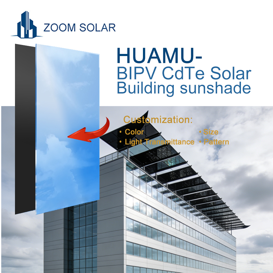 Sistema Solar BIPV Huamu de Alta Eficiencia para Fachadas de Edificios Solución Energética