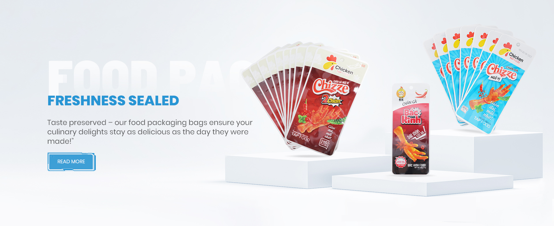 Vacuum bags for food and pharmaceutical packaging by ESD-PAC Vina