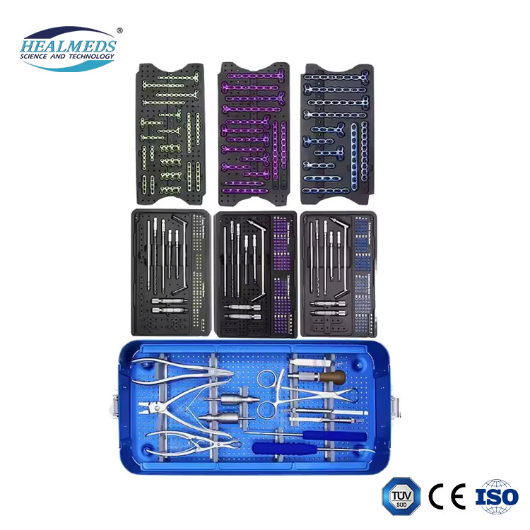 CE Certified Orthopedic Locking Plate Set for Fracture Fixation Stainless Steel Sistema De Placa De Bloqueo Medical Implants