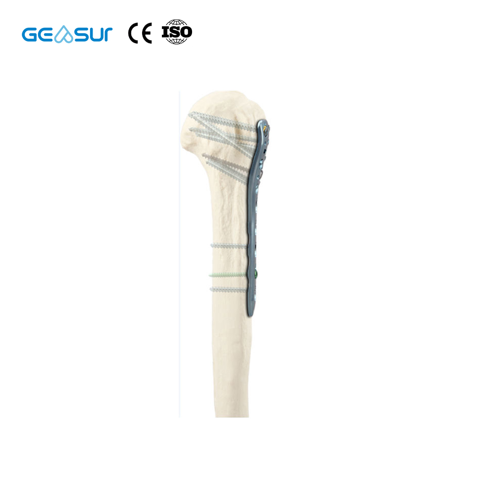 Geasure Humeral Neck Titanium Locking Compression Plate Class III Orthopedic Bone Trauma for Anatomic Contour Design for Bone