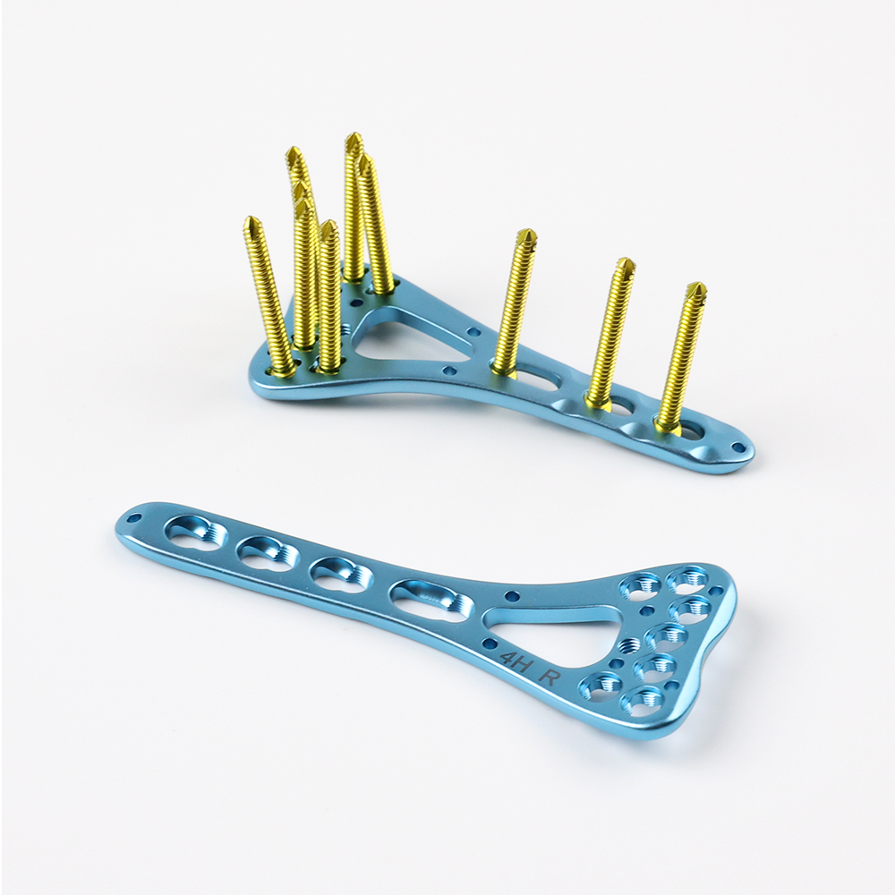 Distal Radius Medial Locking Plate for Orthopedic Trauma Implant, with Polyaxial Screw Holes for  Fracture Fixation.
