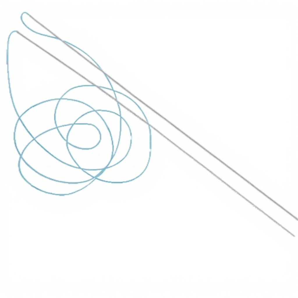 Geasure Medical Suture Double Needle Meniscal Needle Arthroscopic Knee Insiden Out Meniscal Repair Surgery