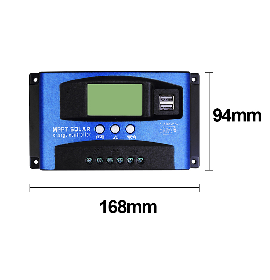 Easun Smart Single Pv Input Energy Panel Battery Regulator Pcb Auto 12v 24v 1500W 98.1% Efficiency Solar Charge Controller