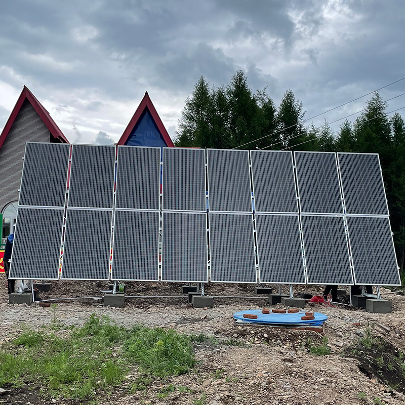 Green Energy Monocrystalline Silicon Panel Hybrid Inverter MPPT Controller Lithium Battery Off-Grid High Efficiency Solar System
