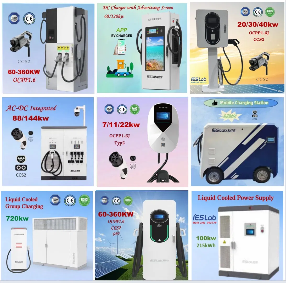 Integrated Dual Port Photovoltaic Solar Energy Storage DC EV Electric Car Charging Station