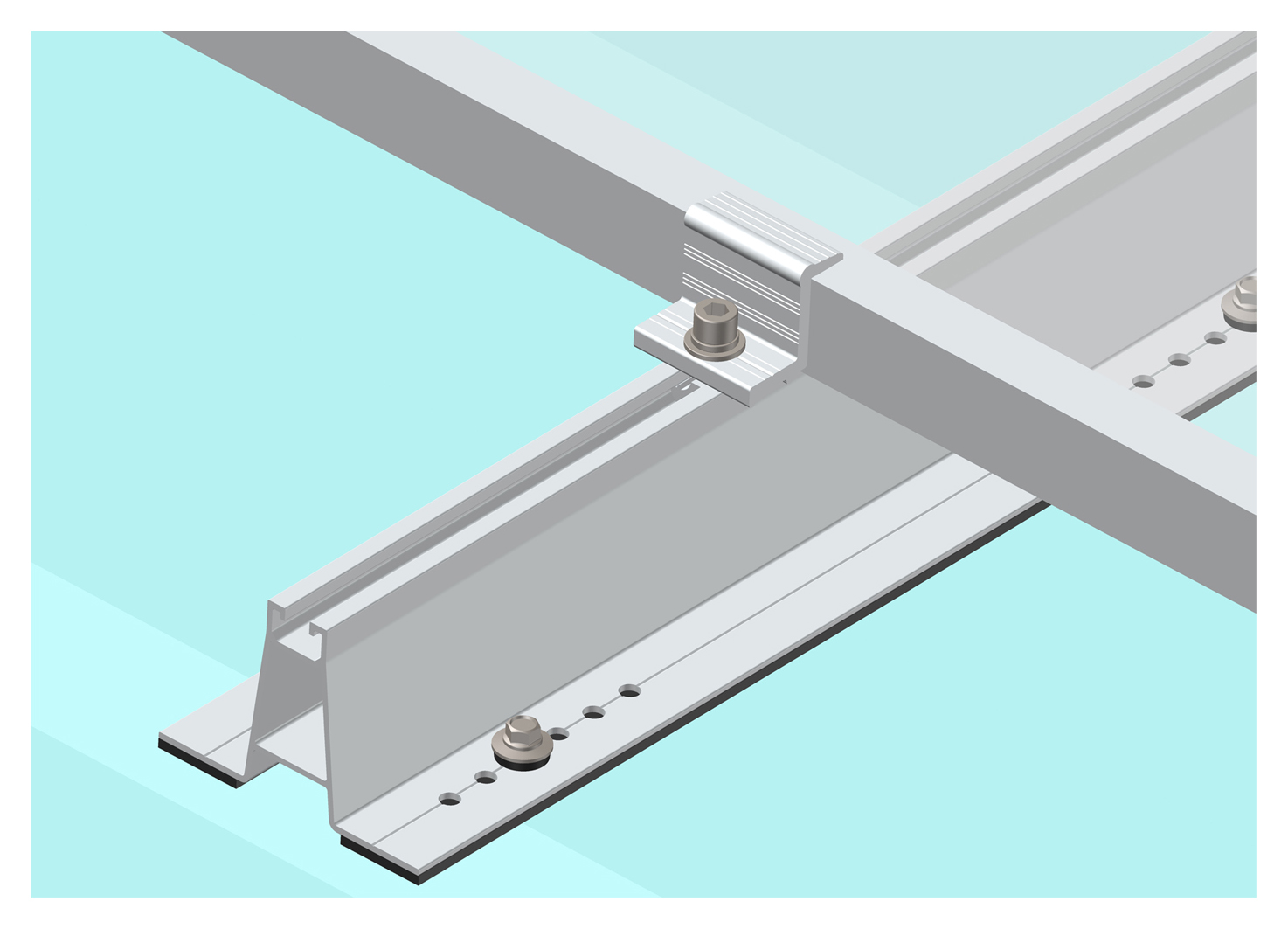 Factory Residential Mini Rail Solar Panel Mounting Bracket Mini Rail Solar Panel Bracket for Solar Mounting System | Art Sign