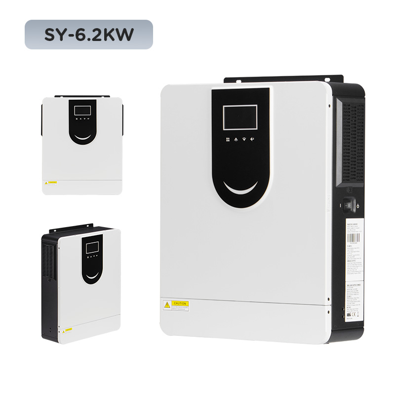 Wholesale Pure Sine Wave Mppt Charge Controller 6200w 6.2kw 6kva 6000w 6kw 48v Off Grid Solar Hybrid Inverter China