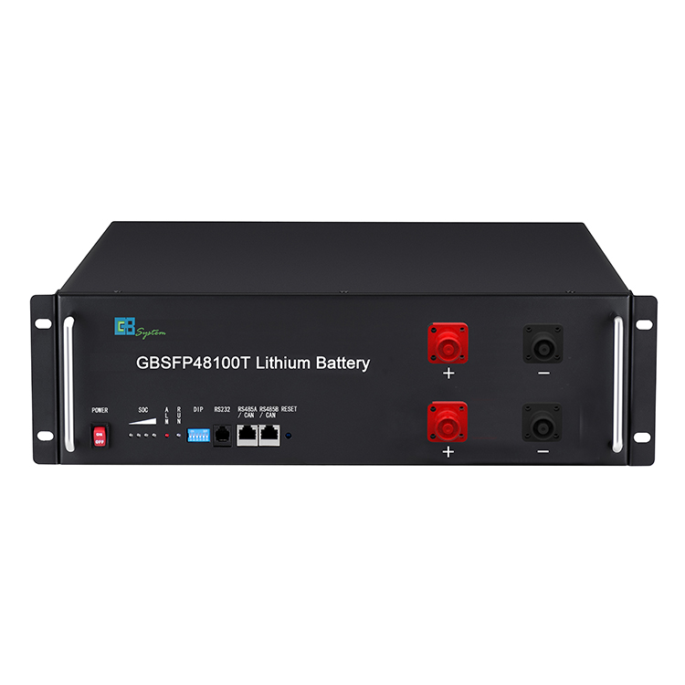 51.2V 5kWh LiFePO4 Split Rack-Mounted Lithium Battery for Home Solar Systems with CAN Communication and BMS
