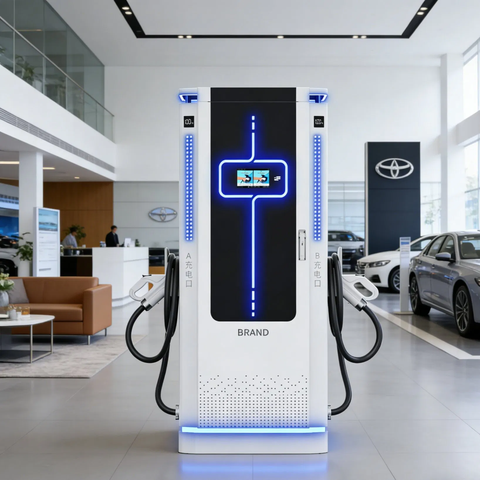 Solar Integrated EV Charger for Remote Villages Charging Station