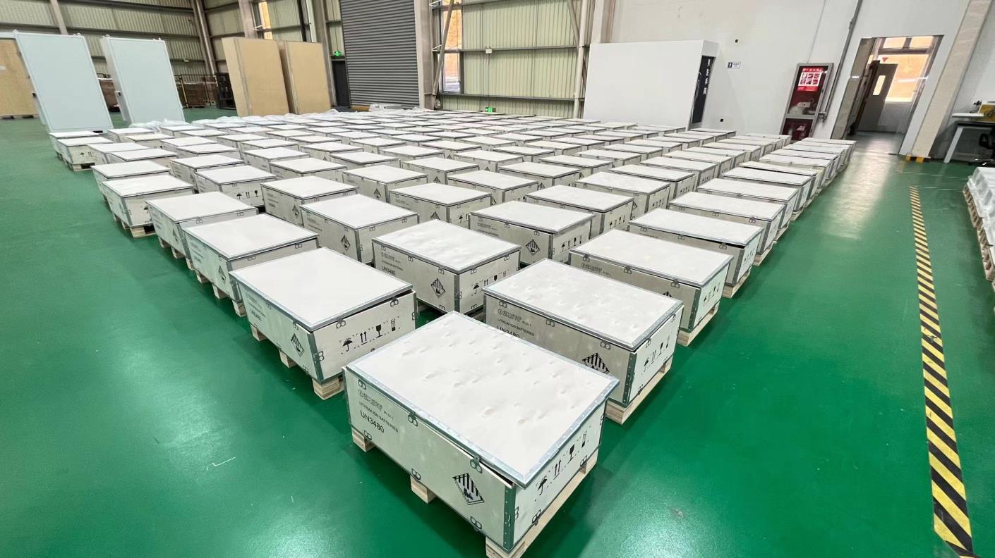 Final packaging process at Vires Energy - professional packaging for safe global delivery