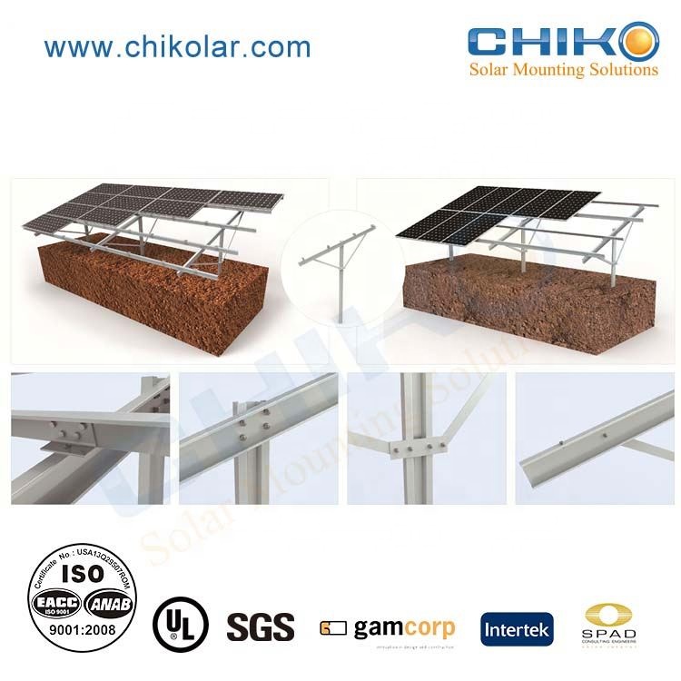 Aluminum Panel Solar Mounting Structure Photovoltaic Support Racking Systems for Rooftop Home Installation