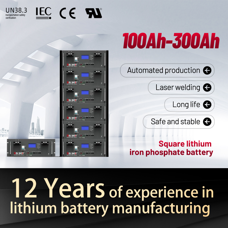 BSLBATT Inverter Sodium Ion Battery 48v 200ah 10kw Rack Mount Lithium Battery