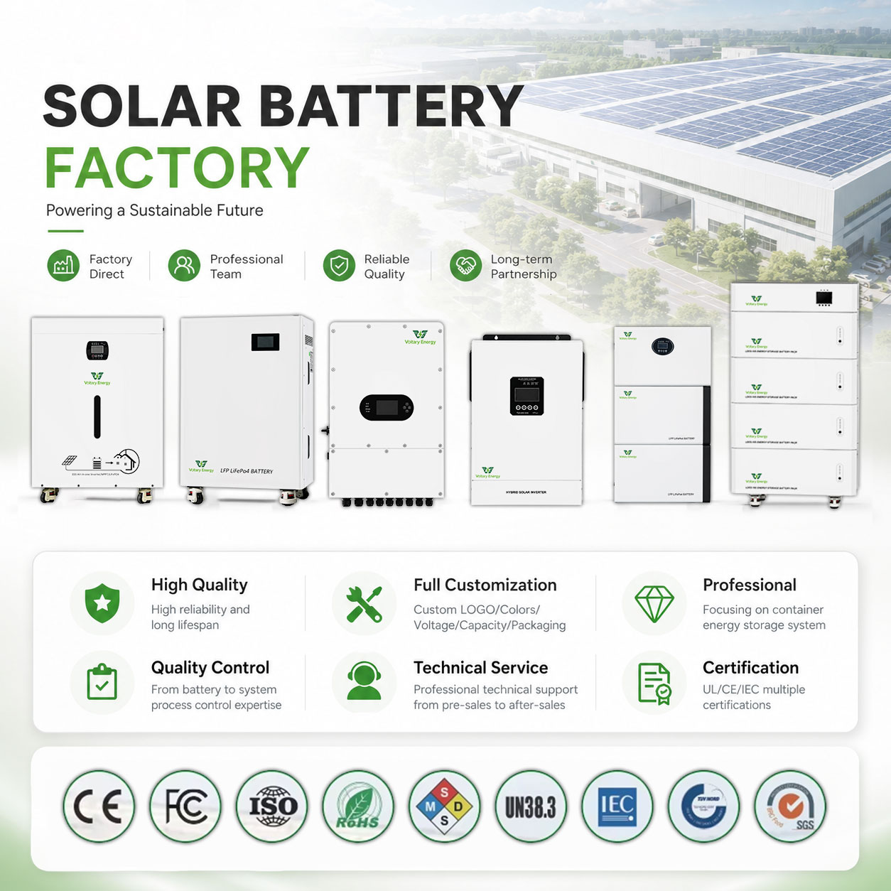 Complete Solar Energy System 5KW 10KW 20KW 30KW Solar Panel Kit Hybrid Off Grid Solar Generator for Home Use