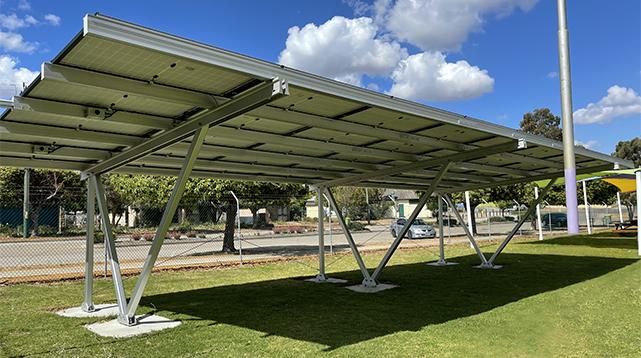 High Strength Waterproof Aluminum Solar Carport Mounting System Residential Solar Car Parking Structure for Home Use