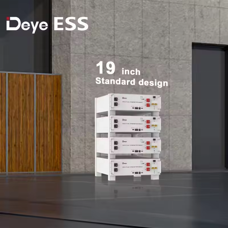 Deye Lifepo4 Battery 48v 51.2v 100ah 200ah Lithium 5.12kwh 10kwh Rack Lithium Ion Battery Deye SE-G5.1 Pro-B