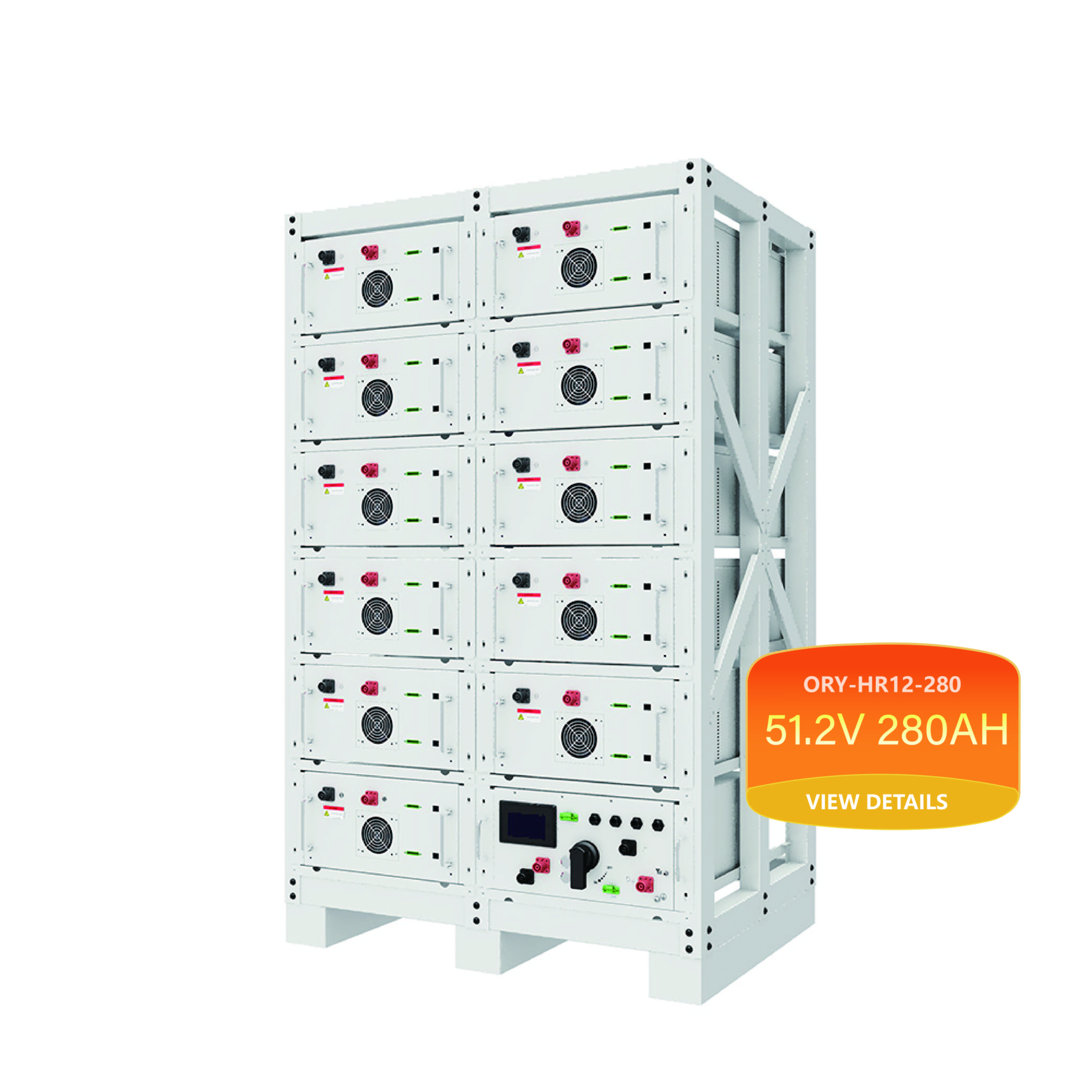 Industrial High Voltage Rack-mounted Lithium Battery 20KWH 30kwh 40kwh 50kwh 60kwh with UL Certification
