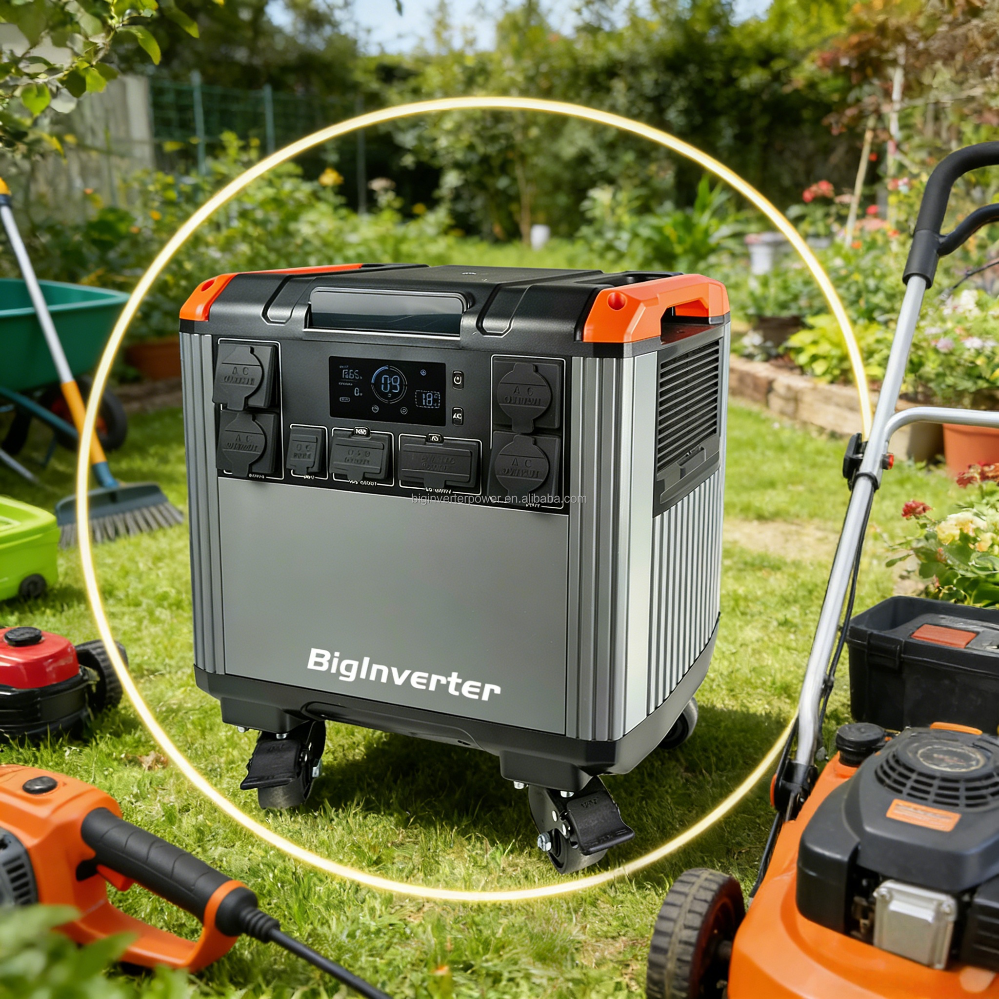 3000w 5000w UPS Generator Solar Lifepo4 Lithium Battery Portable Power Supply Station 600W 1200W 1800W 2400W Pure Sine Wave MPPT