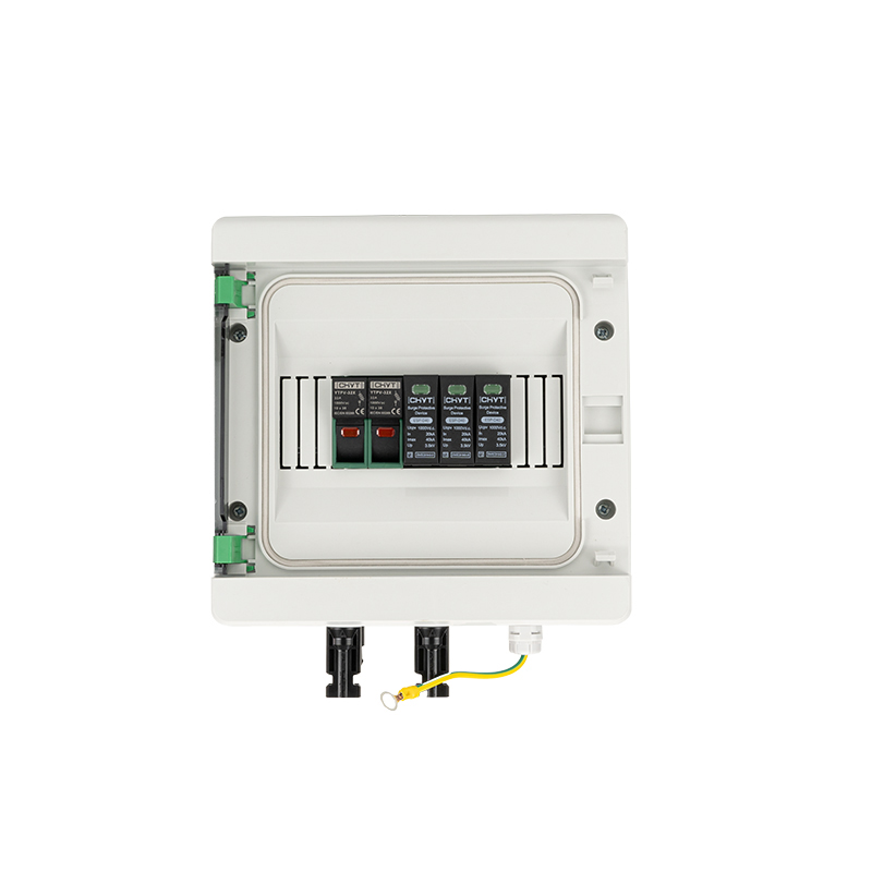 Outdoor PV Solar Panel Lightning Protection DC Combiner Box With Surge Protector