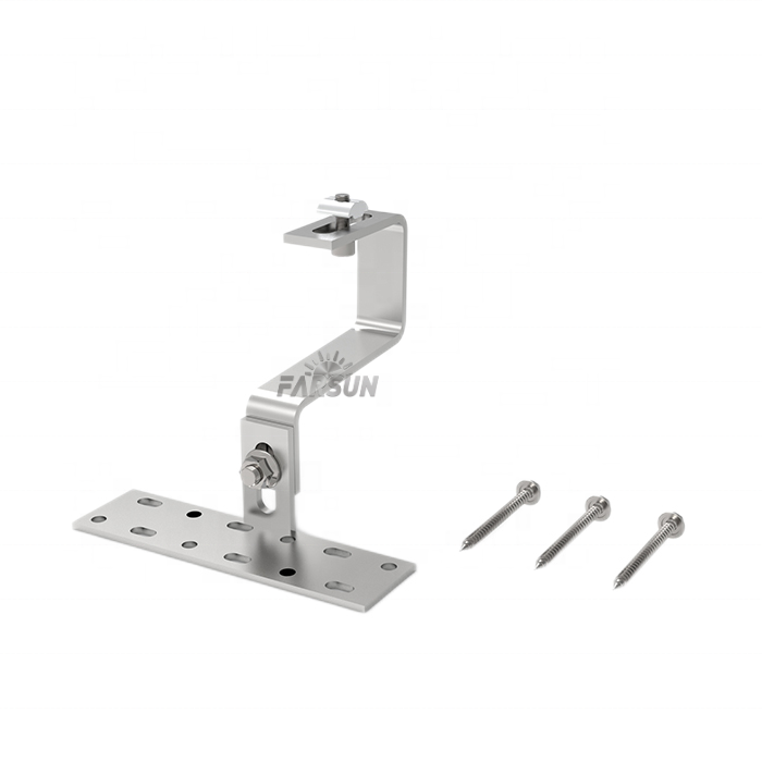 FarSun Stainless Steel Mounting Kit China Roof Tile Solar PV Hook Bracket