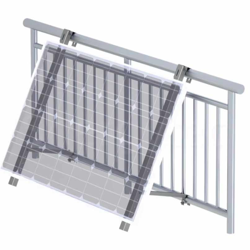 High Quality AL6005-T5 Anodized Solar Mounting System for Balcony Home Solar Panels with 25-Year Service Life