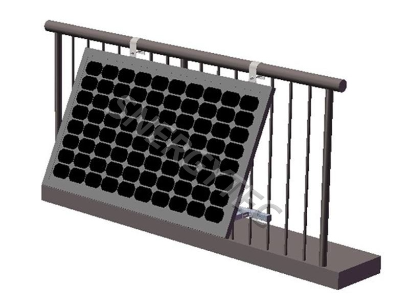 High Quality AL6005-T5 Anodized Solar Mounting System for Balcony Home Solar Panels with 25-Year Service Life