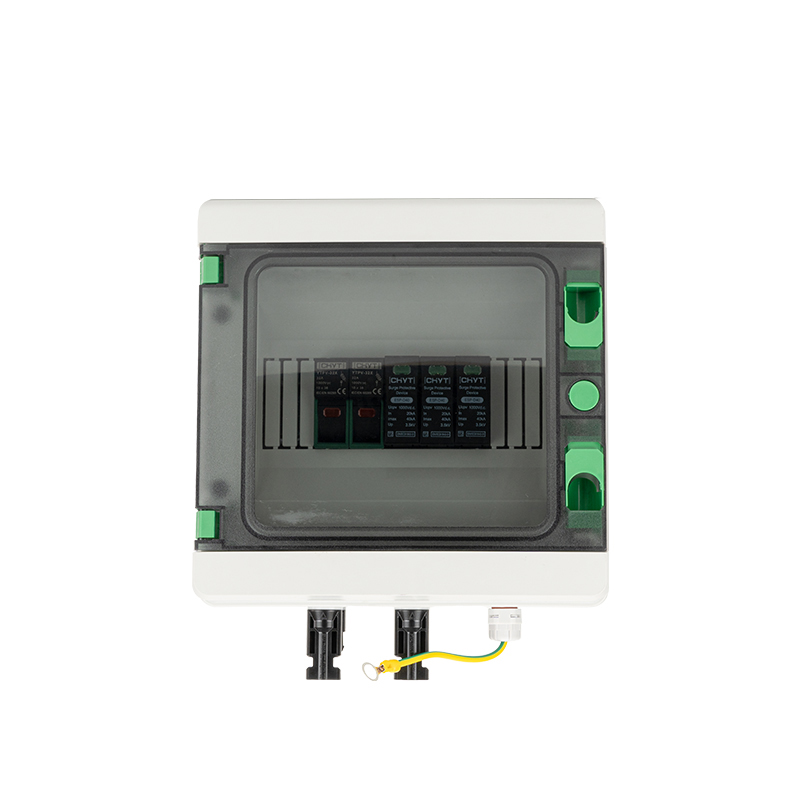 Outdoor PV Solar Panel Lightning Protection DC Combiner Box With Surge Protector