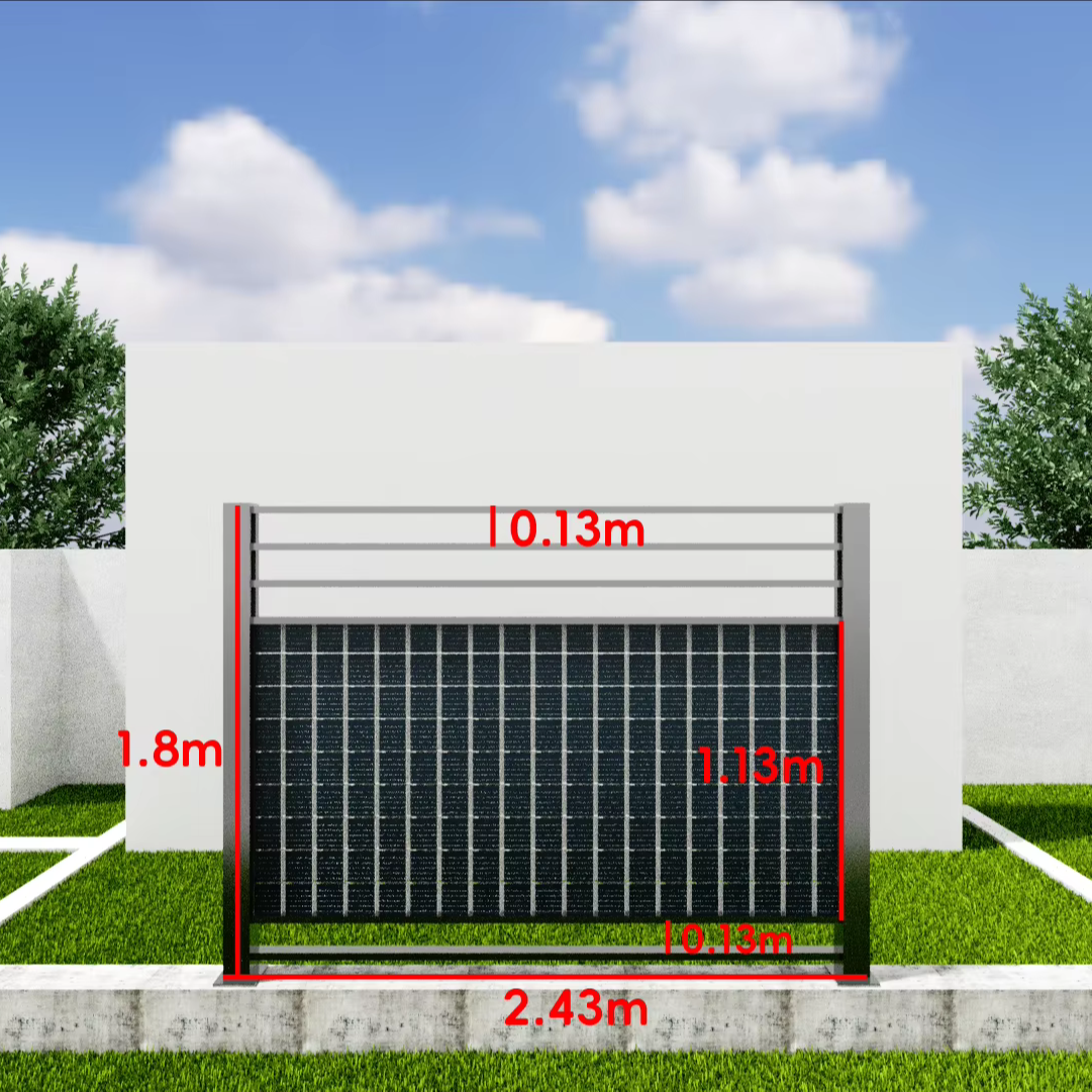 Youya Factory Sales Privacy Protection Farm Photovoltaic Solar Mounting System Waterproof Solar Fence for Farm/home Security