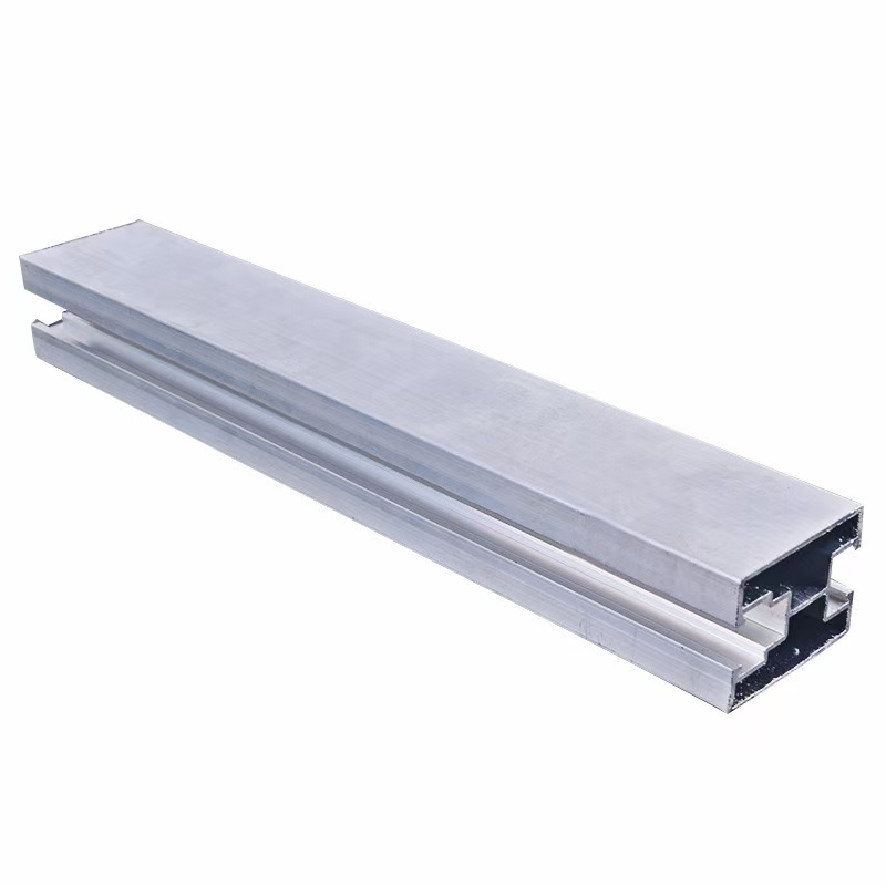 Easy Install Modular Aluminum PV Rail Quick Connect Solar Mounting Rail For Residential And Commercial Project