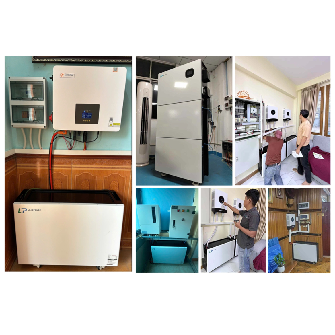 LP 15kW/16kW 51.2V LiFePO4 ESS | Split Hybrid Solar Inverter Off-Grid Grid-Tie | IP65 CAN Stackable Home Battery Backup Power