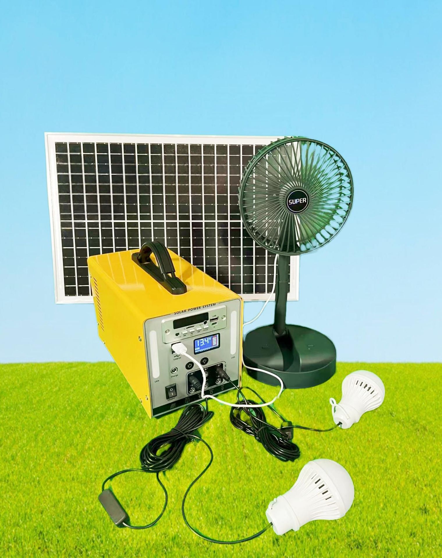 Portable 50W 100W 200W 300W Solar Power Station LiFePO4 Battery Factory Price Portable Power Station for Home Camping Emergency