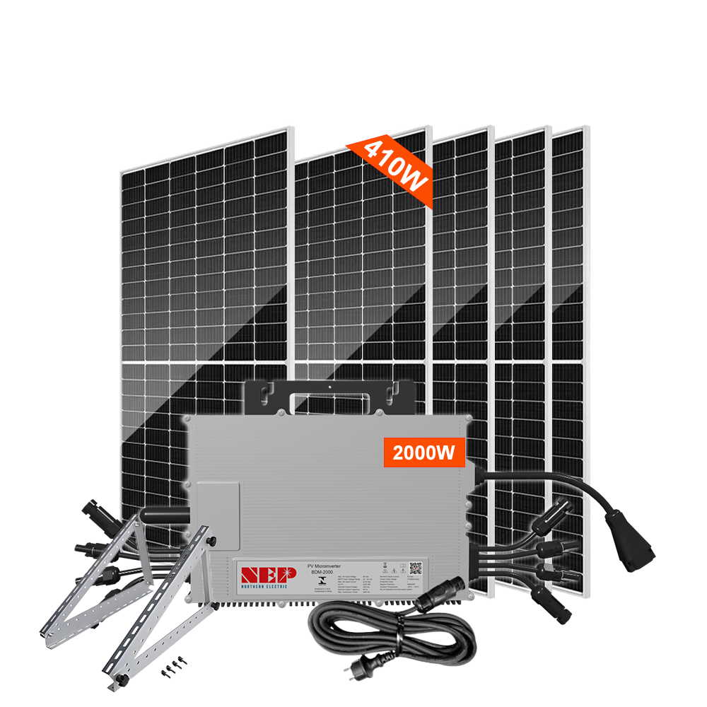 Balcony Photovoltaic System 2000W 600W 800W Solar Panel Power with Micro Inverter