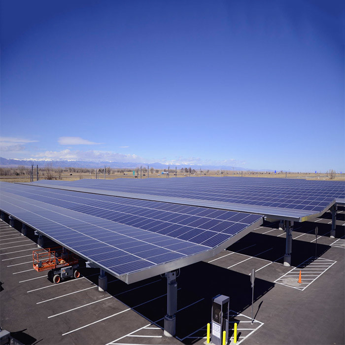 Commercial Residential Home Ground Mounting System Photovoltaic Panel Solar Car Parking Structure