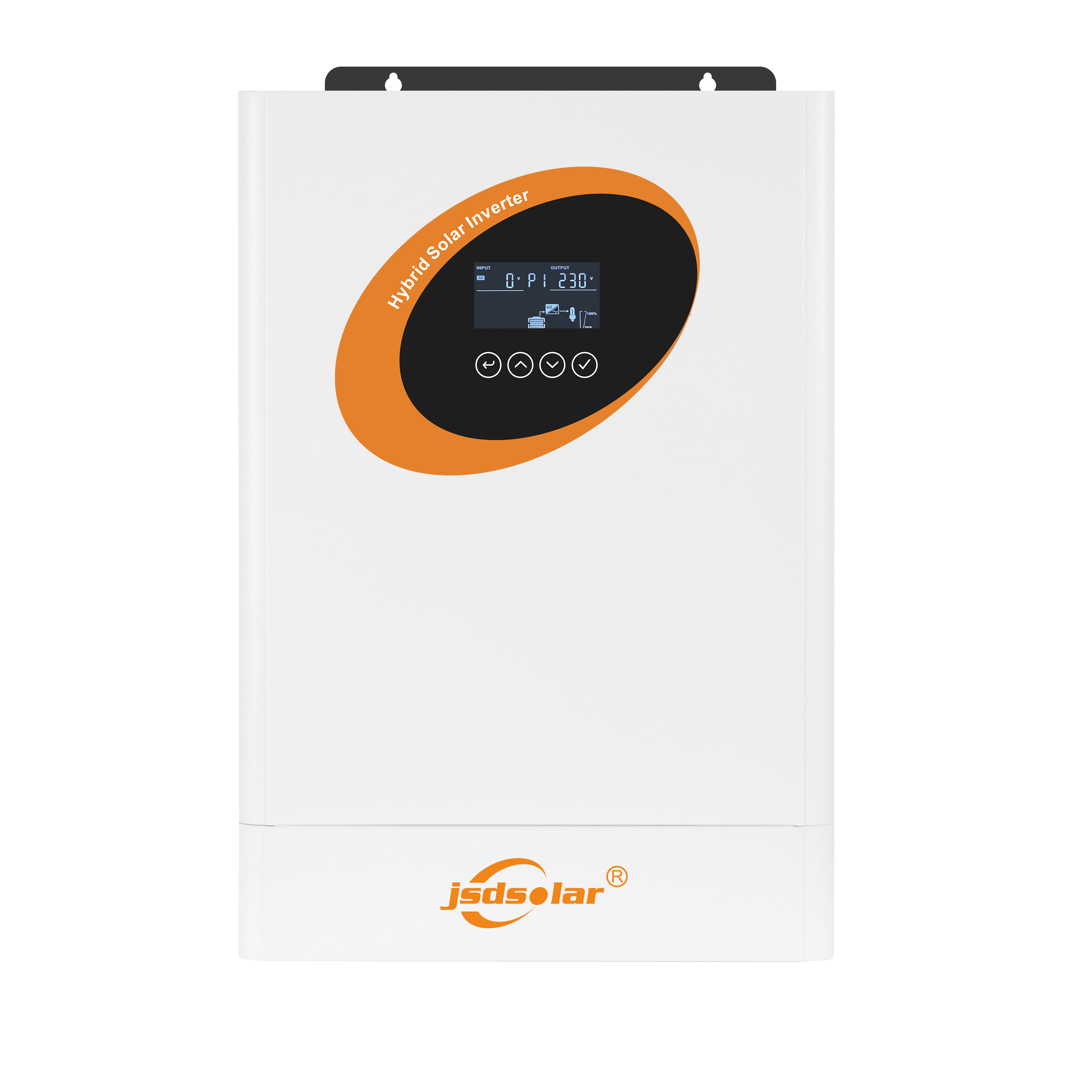 JSDSOLAR 4kW 5kW 10kW Hybrid Solar Inverter LCD DC AC Hybrid Solar Energy Storage Inverter for Home Use
